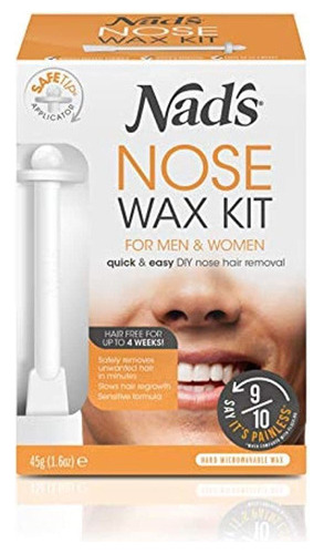 Nads Nose Wax Kit Para Hombres Y Mujeres - Kit De Depilacion