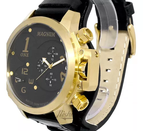 Relógio Magnum Dourado Quartz MA33764U - Relógio de Pulso - Magazine Luiza