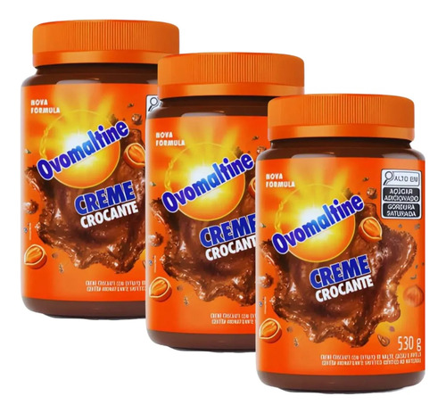 Kit Com 3 Creme Crocante Ovomaltine 530g
