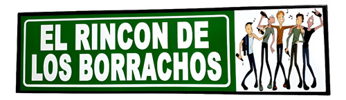 Rincon Km De Los Borrachos Cantina Cuadro Cartel Bar 04 Y189