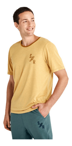 Remera Hombre Saucony Manga Corta Rested Yellow Gold