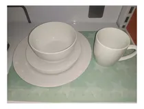 Comprar Vajillas Set De 16 Piezas Porcelana Blanca