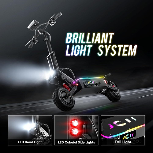 Patinete Eléctrico Jgh 6000w 40ah, 55 Mph, Doble Motor, Con