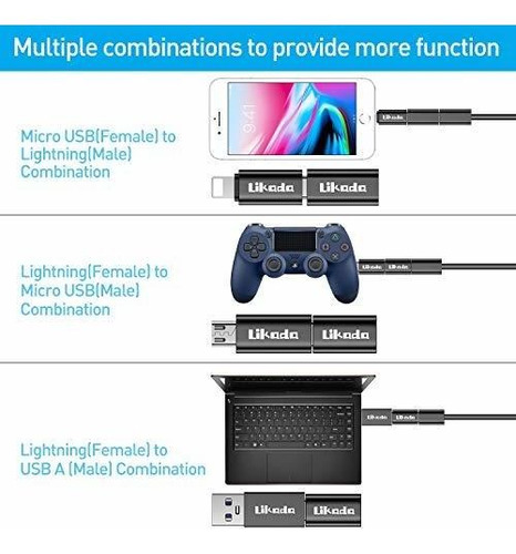 Adaptador Usb Tipo Micro 3.0 1 Telefono Sincronizacion 9