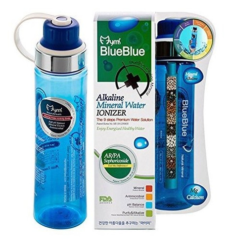 Mymi Blueblue Botella De Filtro De Agua Mineral Alcalina De 