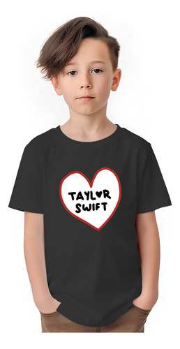 Polera Niños Taylor Swift Heart Musica 100% Algodón Wiwi