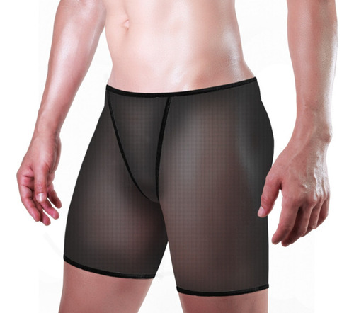 Calzoncillos Bóxer Short De Malla Transparentes For Hombre