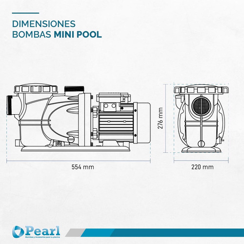Bomba Pileta Autocebante Pearl Pool Ii 75 0.75 Hp