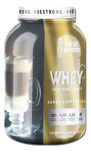 Whey Protein ( Powder ) - 100% Proteína Pura E Concentrada Sabor Capuccino