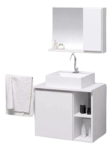 Vanitory Moderno Mueble Para Baño Espejo Organizador Vm-001
