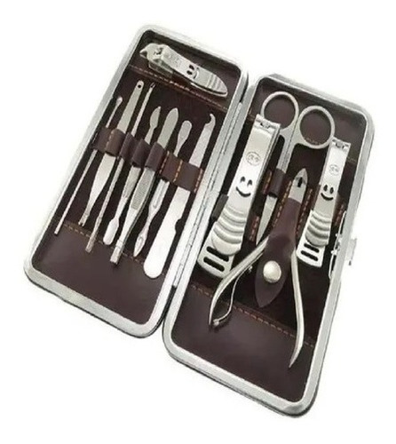 Set Manicure Cortauñas De 12 Piezas Con Estuche