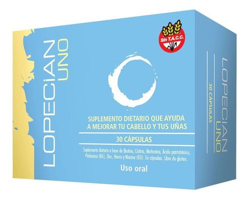 Lopecian Uno Mejora Cabello Y Uñas 30 Cápsulas Aminoácidos