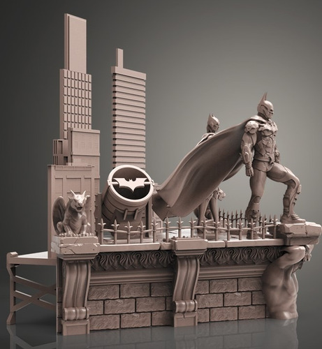 Diorama Batman  Stl Para Impresion 3d