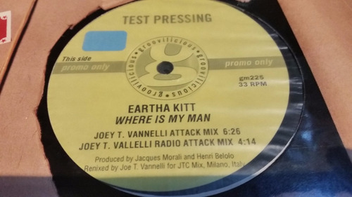 Eartha Kitt Where Is My Man Vinilo Maxi Test Pressing 2000