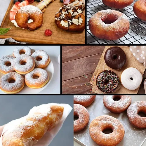 Sandwichera Mini Donas Antiadherente Pastelería Dona Waffles