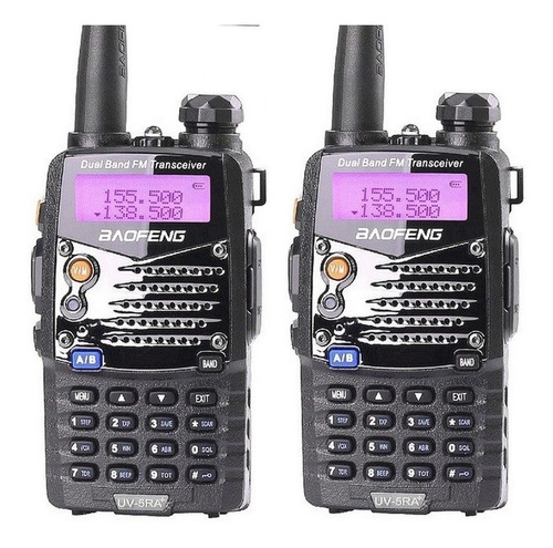 2 Radio Ht Dual Band(uhf+vhf) Baofeng Uv-5ra + Fone + Nf