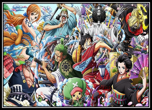 Cuadro Digital De Anime One Piece V10