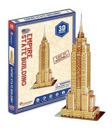 Empire State Pequeño Puzzle 3d 24 Piezas Rompecabezas