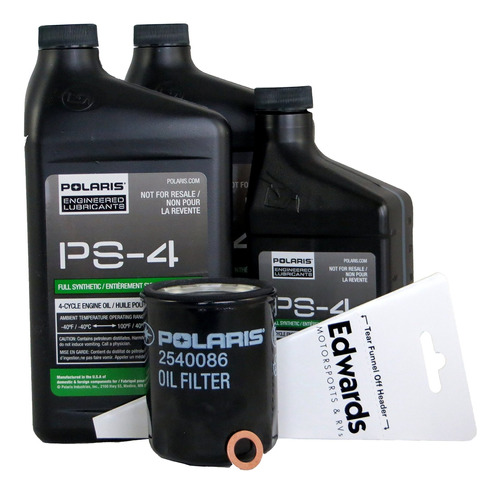 Polaris Ps-4 Kit De Cambio De Aceite Para 2018 Rzr Xp 1000 Y