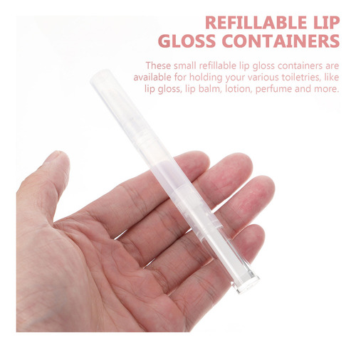 Lsls5 Botellas De Brillo Labial Vacías De 5 Ml, Esmaltes Lab