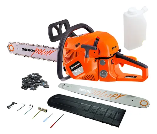 comprar Motosierra A Gasolina Daewoo Dam5220 52cc Monocilindrica Espada 51 Cm 2 Tiempos Potencia 2.0 Kw Lubricación Automática