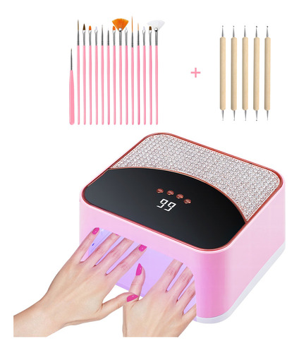 268w Profesional Uv Uñas Lámpara Secador Set