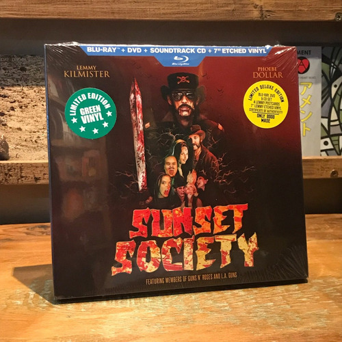 Sunset Society Bluray Dvd Cd Vinilo 7  Lemmy Kilmister Manc