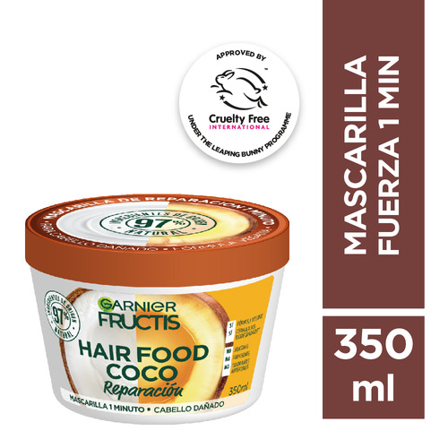 Garnier Fructis Mascarilla Hair Food Coco Reparación 350ml