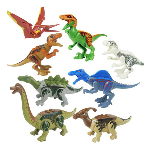 Jurassic World 8 Dinosaurios Minifiguras