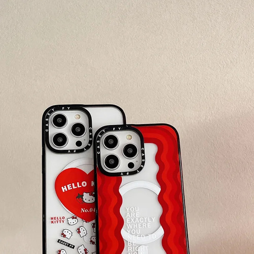 Funda De Teléfono Para iPhone 14 Promax Magnetic Kitty Hard...