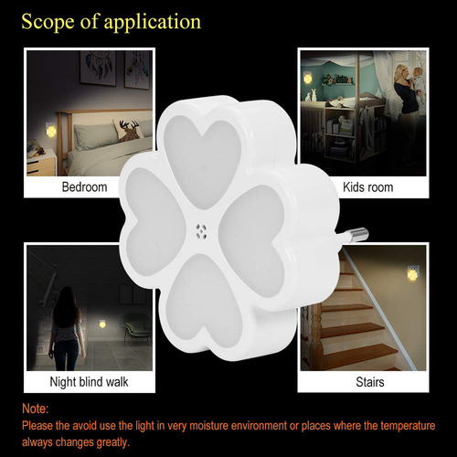 Enchufe Nocturno Sensitive Control De 0,5 W Y 4 Led Al Lado