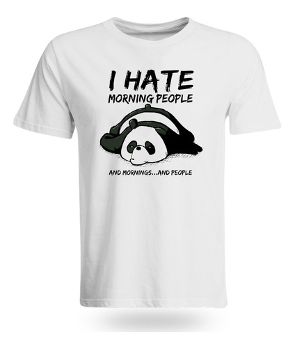 Camiseta Oso Panda Personalizada Meme Unisex Mensaje