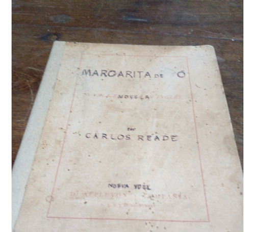 Margarita De O Libro Antiguo De 1891 Novela De Reade Nueva Y