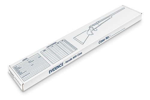 Caja Para Evidencia - Rifle 124x18x6cm - Uline - 25/paq