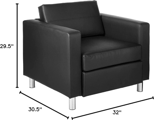 Sillón Con Reposabrazos; Color Negro, Osp Home