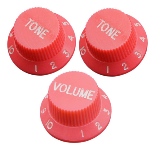 1 Y 2 Botones De Interruptor De Control De Tono Para Rosado