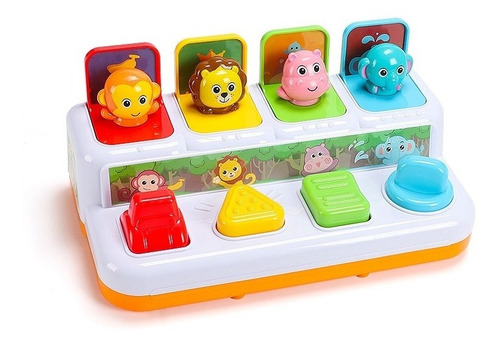 Imagen 2 de 8 de Juego Pop Up Didáctico De Animales Con Sonidos Poppi Baby