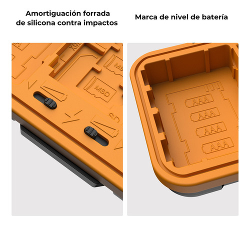 Tarjetero K&f Camera Battery Sd Para 4 Tarjetas Sd Y 2 Bater