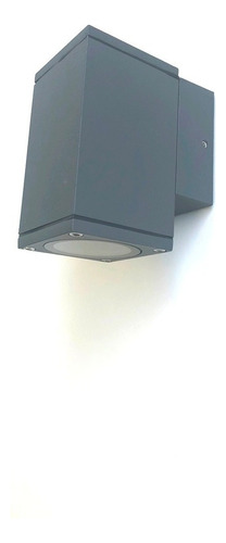 Luminaria Exterior Cubo 1 Luz Para Lampara Gu-10 Alto 10.8cm