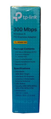 Tarjeta De Red Inalambrica Pci Express Tl-wn881nd Tp-link