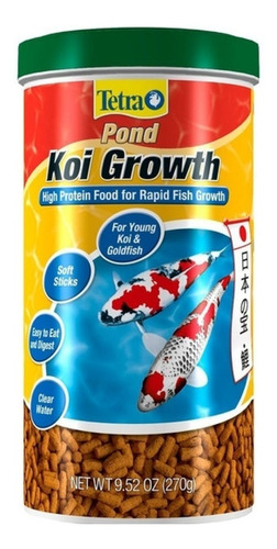 Alimento Con Proteina De Crecimiento Para Peces Koi Y De Estanque Tetra Pond Koi Growth Sticks 270g