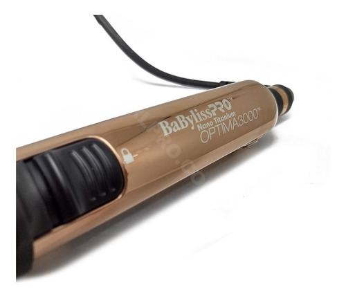 Imagen 3 de 3 de Plancha de cabello BaBylissPRO Nano Titanium Optima 3000 BABSS3000T rose gold 220V