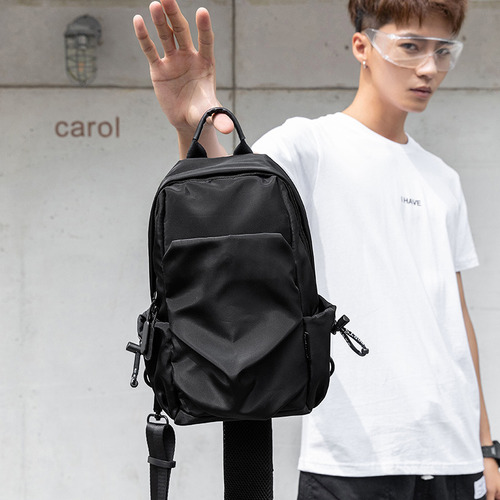 Bolso Bandolera Para Hombre Tipo Pecho Con Estilo Fresco