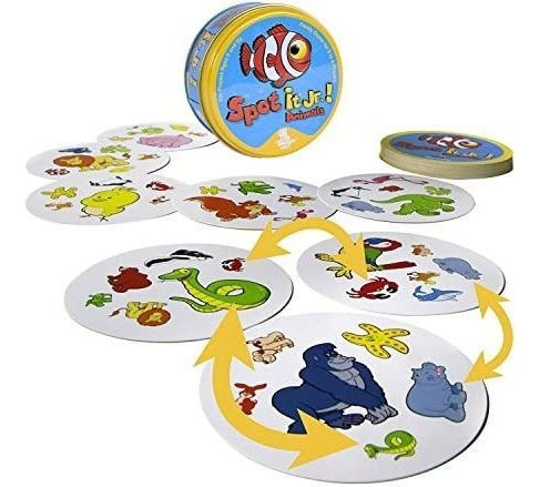 Imagen 3 de 6 de Juego De Mesa Spot It Junior Animales/familiar