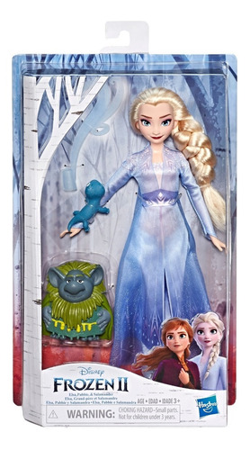 Elsa 28cm Pabbie Y Salamandra Disney Frozen 2 Hasbro E5496