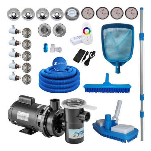 Bomba Nbfc 1,5cv Nautilus E Dispositivos Inox + Kit Limpeza