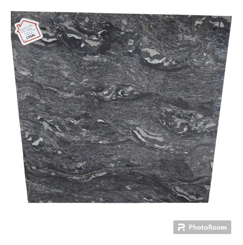 Eut Porcelanato Indu Stone Black  60x60 Rect-brillo