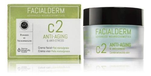 Facialderm Crema C2 Antiedad Y Antiestrés Piel Mixta 50 Ml Momento De Aplicación Día/noche
