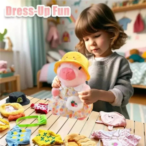 Capybara Juego 25cm De Ropa De Capibara 9 Piezas De
