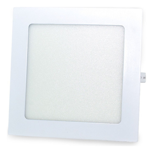 Panel Plafón Led 18w Slim Empotrable Cuadrado 22 Cm